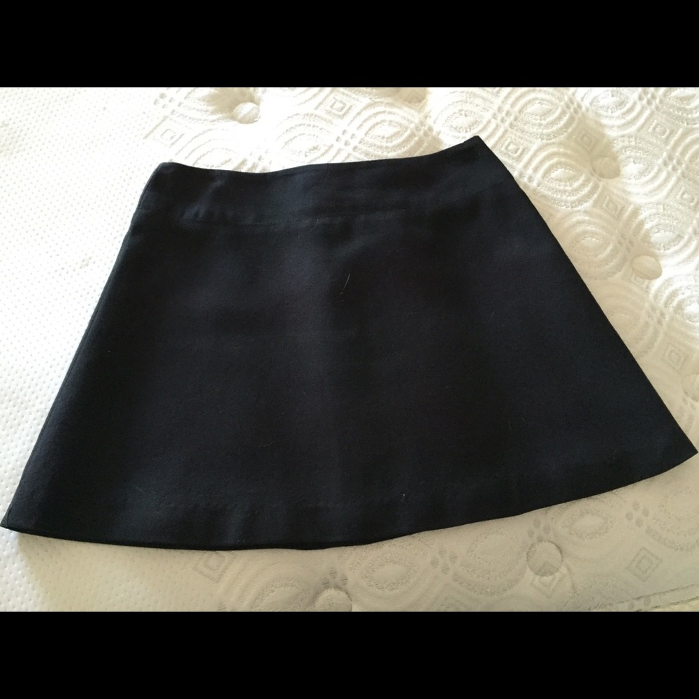 Vintage black Ted Kenton mini skirt.